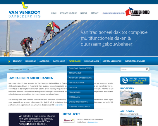 Van Venrooy Dakbedekking Logo