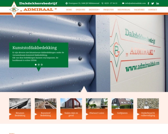 Dakdekkersbedrijf Admiraal BV Logo