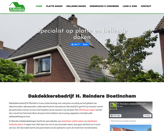 Dakdekkersbedrijf H. Reinders Logo