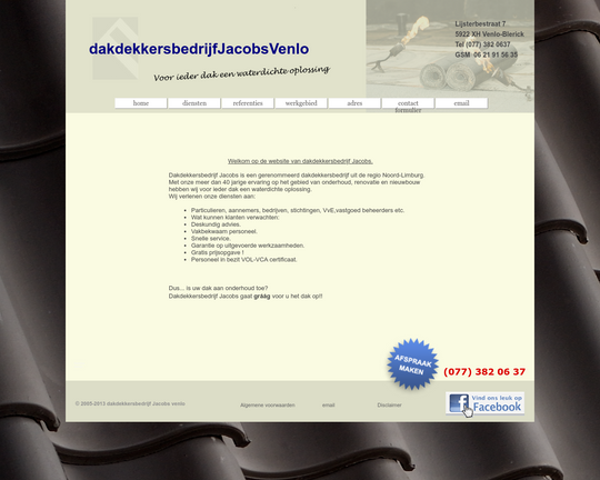 dakdekkersbedrijf Jacobs Venlo Logo