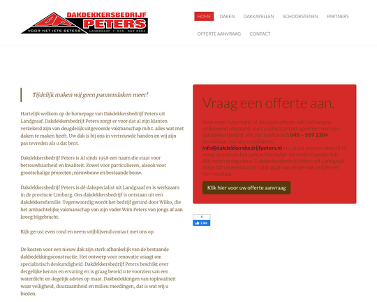 Dakdekkersbedrijf Peters Logo