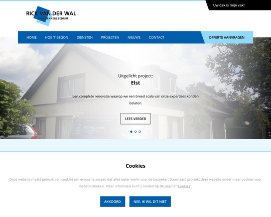 Dakdekkersbedrijf Rick van der Wal Logo