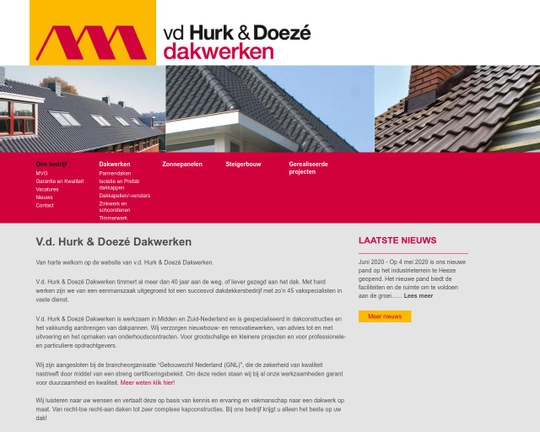 Dakdekkersbedrijf vd Hurk & Doezé BV Logo