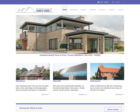 Dakdekkersbedrijf Visser & Visser Logo