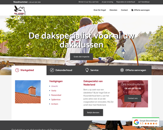 De Vogel Dakdekker Logo