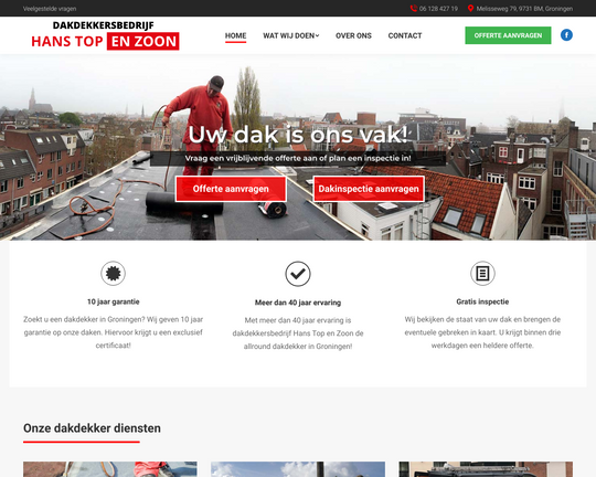 Hans Top en Zoon Logo