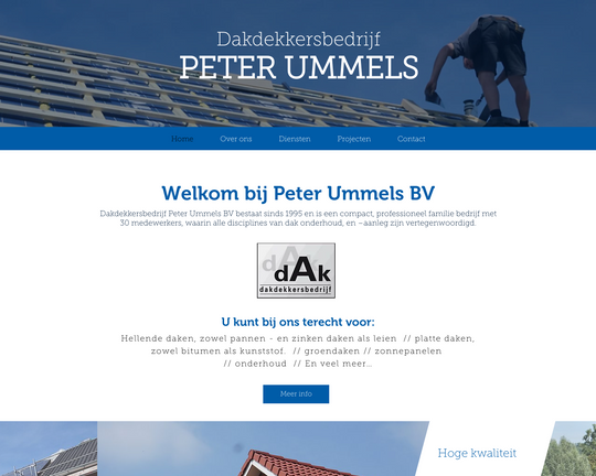 Peter Ummels dakdekkersbedrijf Logo
